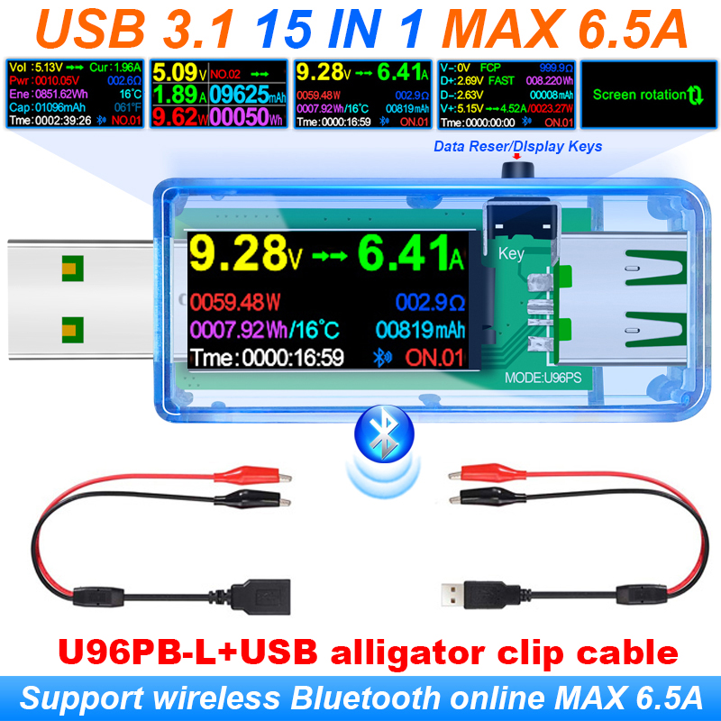 Usb Ammeter Tester - Testeur USB 15 en 1, voltmètre
