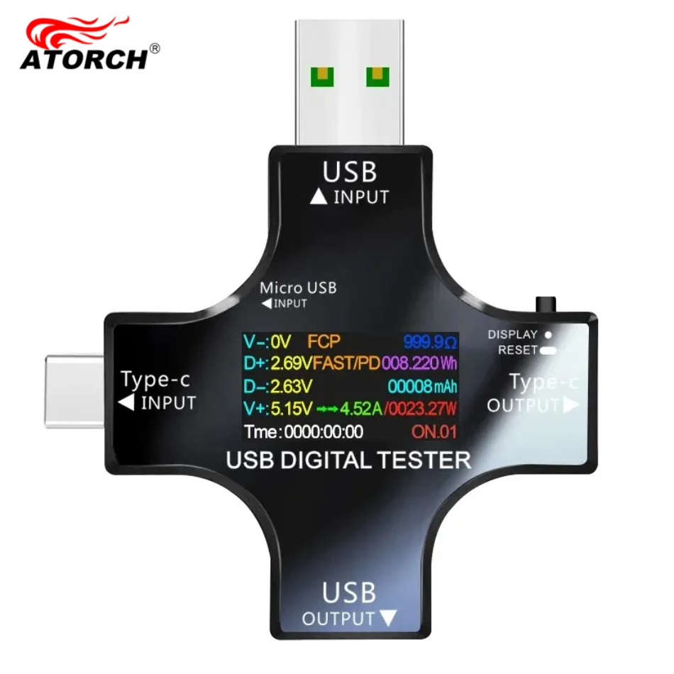 Usb Ammeter Tester - Testeur USB DC type-c PD voltmètre