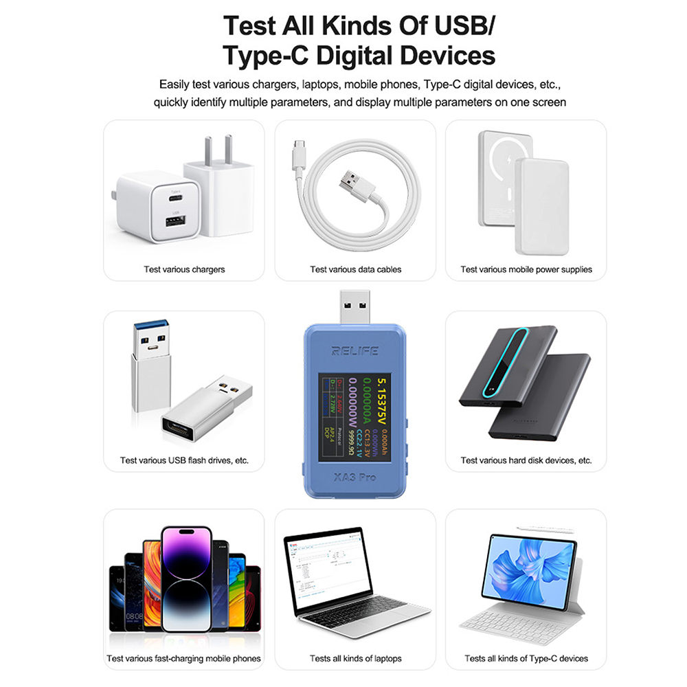 Testeur de charge rapide XA3 P - Usb Ammeter Tester avis et prix