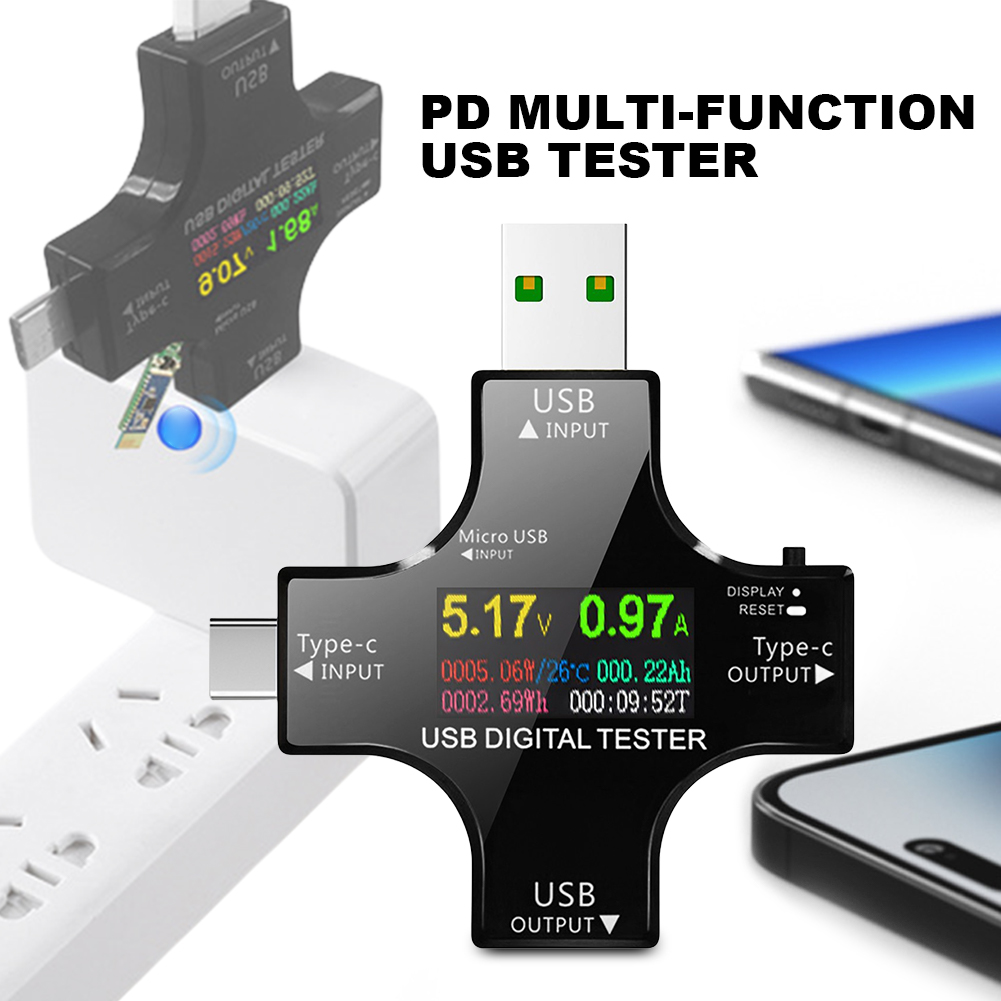 Testeur USB type-c PD couleur  - Usb Ammeter Tester avis et prix