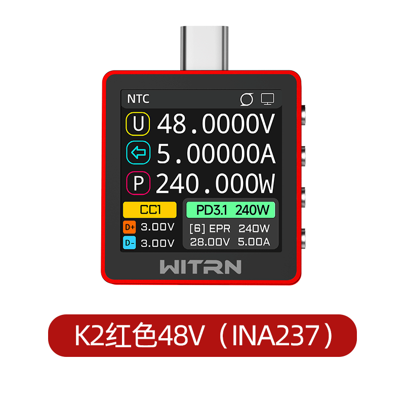 Nouvelle version rouge WITRN K - Usb Ammeter Tester avis et prix